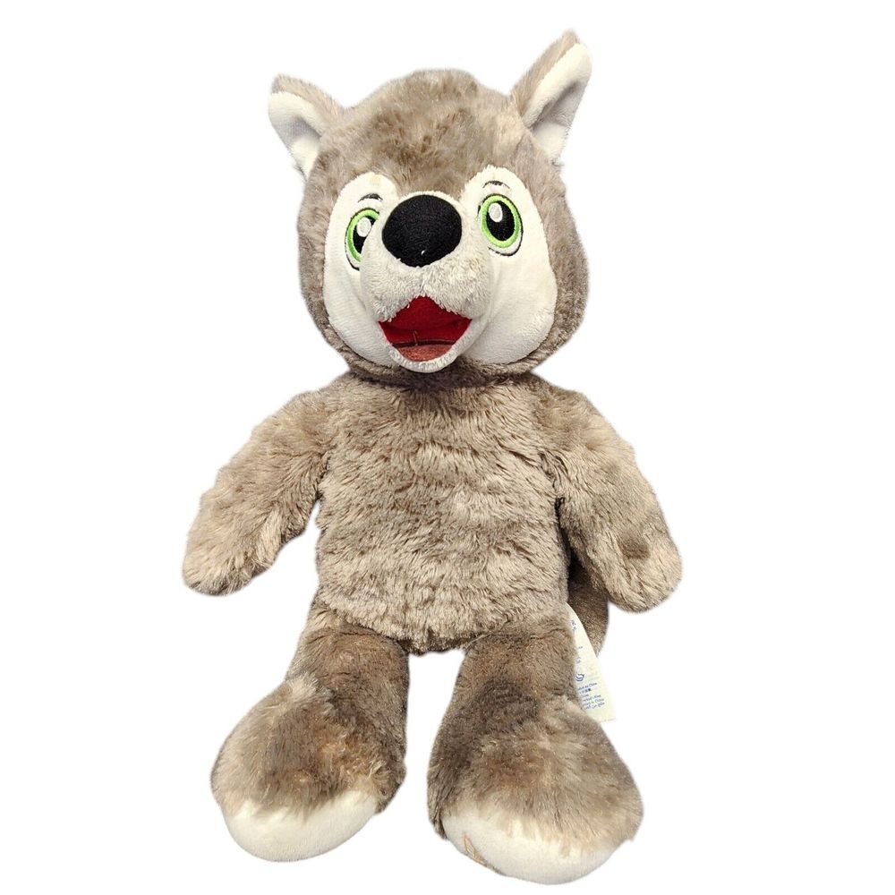Build a Bear Workshop WILEY the Wolf 16" Plush Stuffed Animal Toy 2019 READ‎